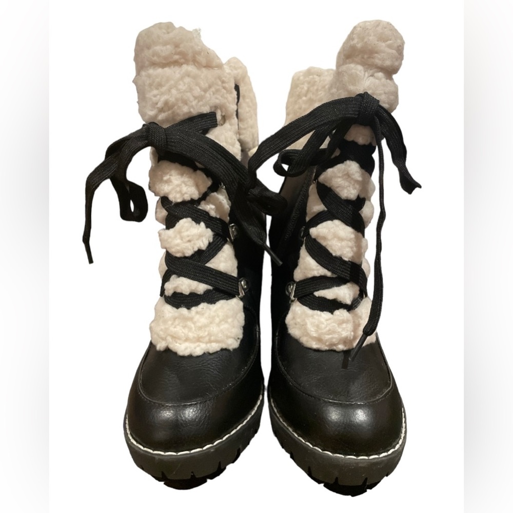 BCBGENERATION
Palli Faux Shearling Block Heel Booties